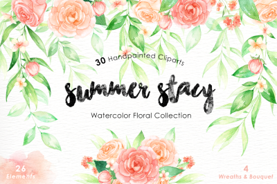 Summer Stacy Watercolor clipart