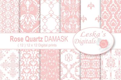 Pink Damask Digital Paper