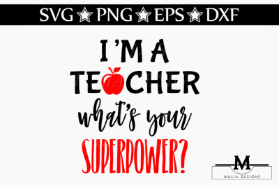 Superpower Teacher SVG