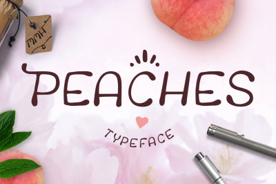 Peaches Wedding Font