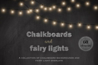 Chalkboards and fairy lights