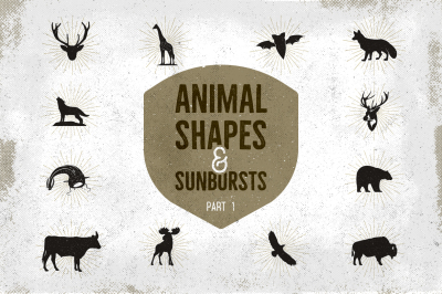 Animal Shapes & Sunbursts. Part 1