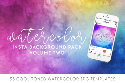 Watercolor Background Pack - Volume Two