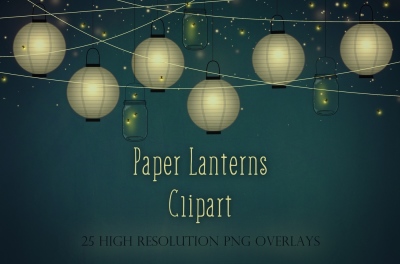 Paper Lanterns clipart 