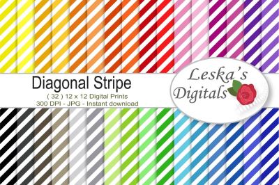 Diagonal Stripe Digital Backgrounds