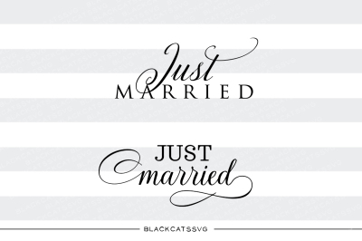 Just married - SVG files