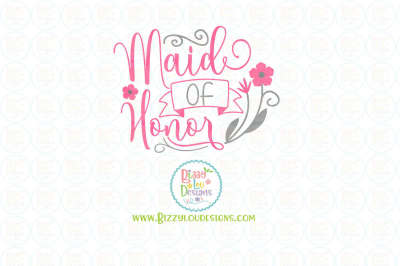 Maid of Honor SVG, DXF, EPS, PNG design