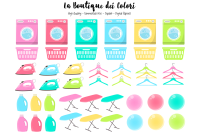 Colourful Laundry Clipart