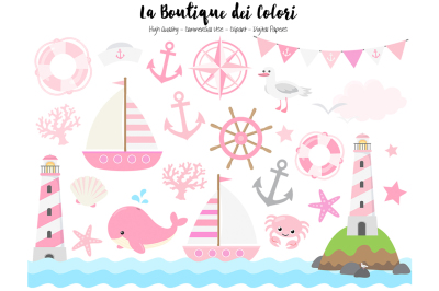 Pink Nautical Clipart