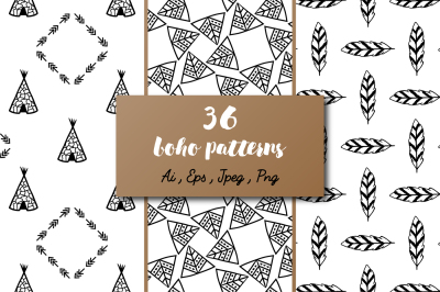 36 Boho patterns