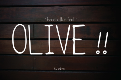 olive hand-letter