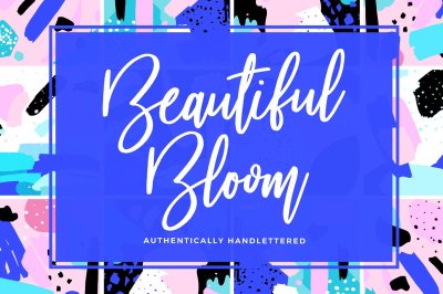 Beautiful Bloom Typeface