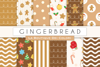Gingerbread Digital Papers