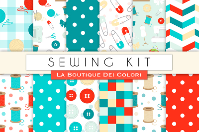 Sewing Kit Digital Papers