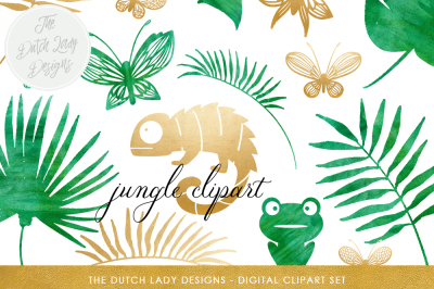 Rainforest &amp; Jungle Clipart Set