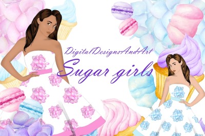 Sugar girls clipart