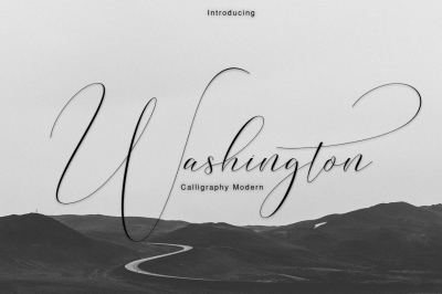 Washington Calligraphy Modern