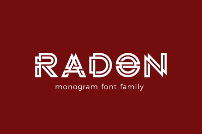 RADON monogram logo FONT
