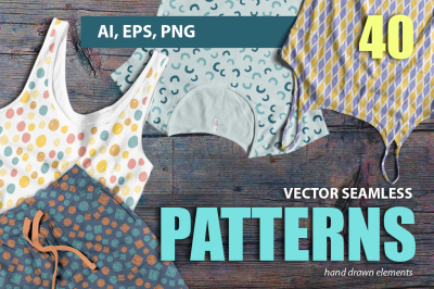 Vector seamless patterns