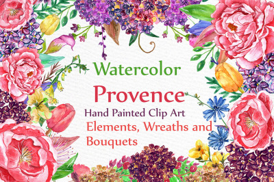 Watercolor wedding flowers