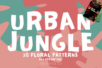 20 Urban Jungle Pattern Vol.3