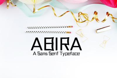 Abira Sans Serif Typeface