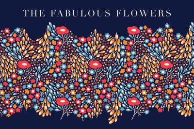   Fabulous Flowers 5 patterns