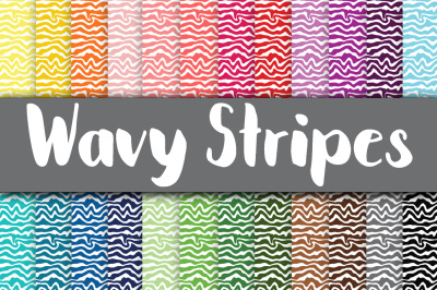 Wavy Stripes Digital Paper
