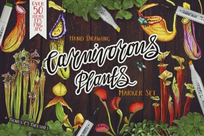 Carnivorous Plants Marker Set