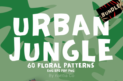 100 Urban Jungle Pattern Bundle