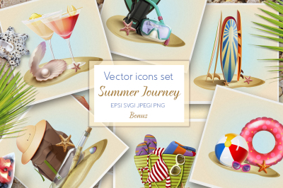 Summer vector icons