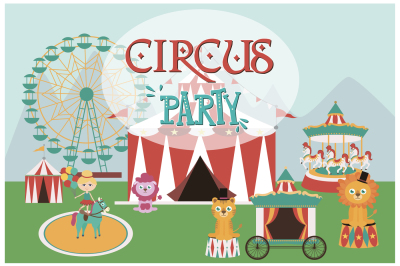 CIRCUS icons and cards templates