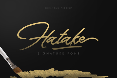 Hatake Signature Font