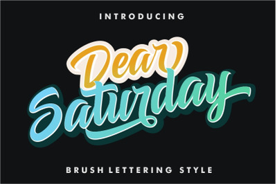 Dear Saturday Font