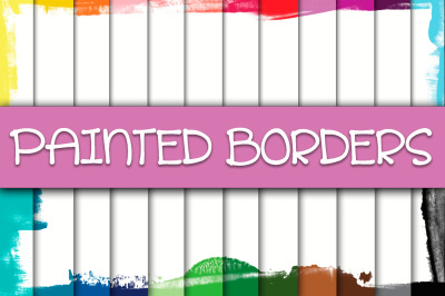 Painted Borders Digital Paper