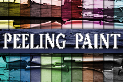 Peeling Paint Digital Paper Textures