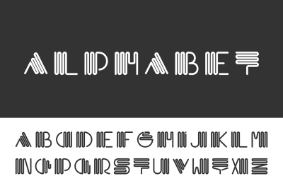 Alphabet set - creative font