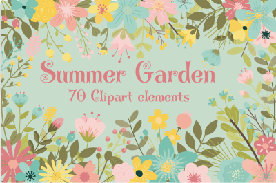 Summer garden clipart