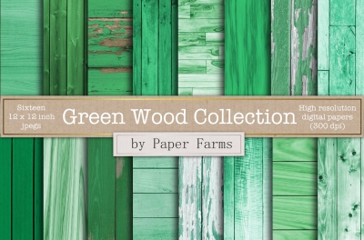 Green wood backgrounds