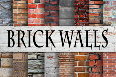 Brick Wall Textures Digital Paper