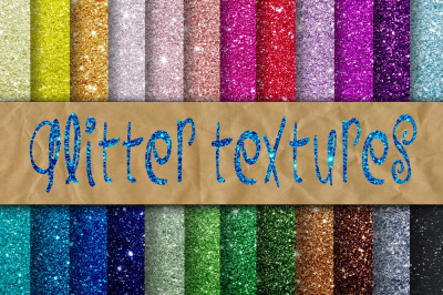 Glitter Textures Digital Paper