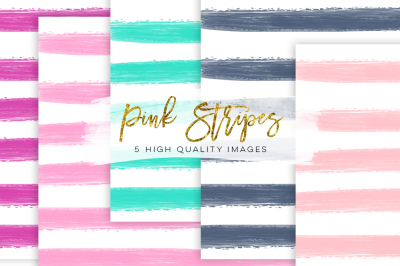 watercolor brush strokes paper, social media banner, Backdrop Sign Decor, Blush Pink & navy Paper, nursery paper stripes decor art print DIY