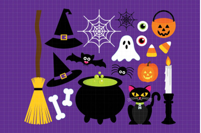Happy Halloween-Digital Clipart (LES.CL47)