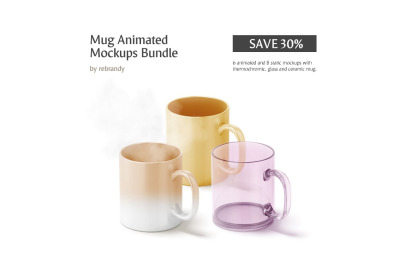 Mug Animated Mockups Bundle