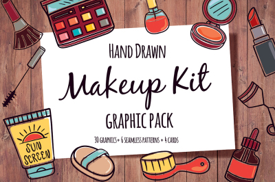 Hand drawn Makeup Kit