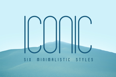 Iconic Font | 6 styles
