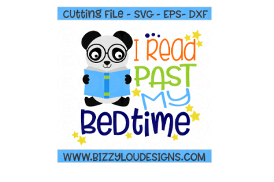 I read past my bedtime school SVG DXF EPS - Cutting file