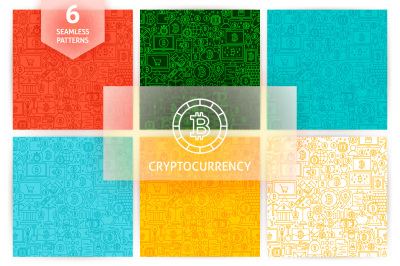Bitcoin Line Tile Patterns