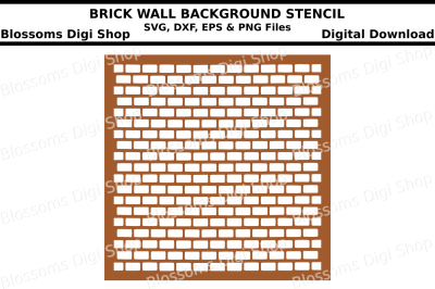 Download Download Brick Wall Background Stencil Svg Dxf Eps And Png Files Free Free Svg Laser Cut Files