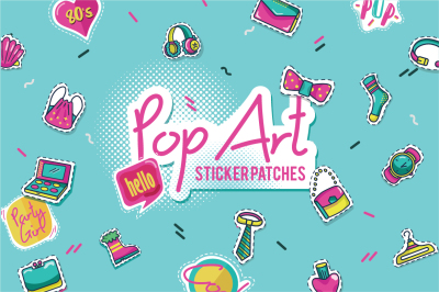 Pop Art Sticker Patches